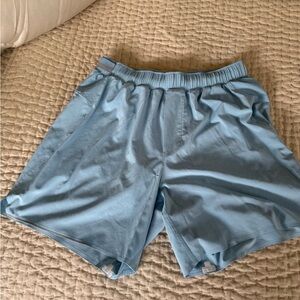 Lululemon Athletica 5” Pace Breaker Lt Blue Athletic Shorts lined M